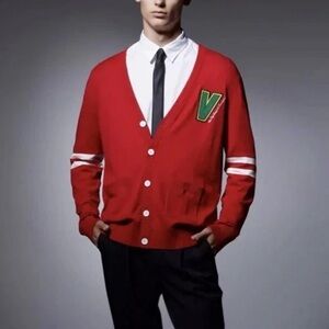 Our Universe Marvel WandaVision Vision Varsity Cardigan Mens XL